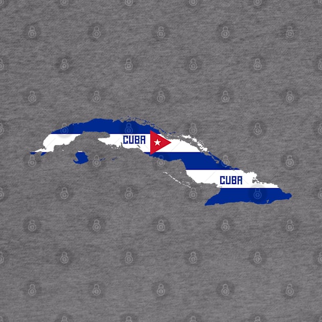 Cuba flag & map by Travellers